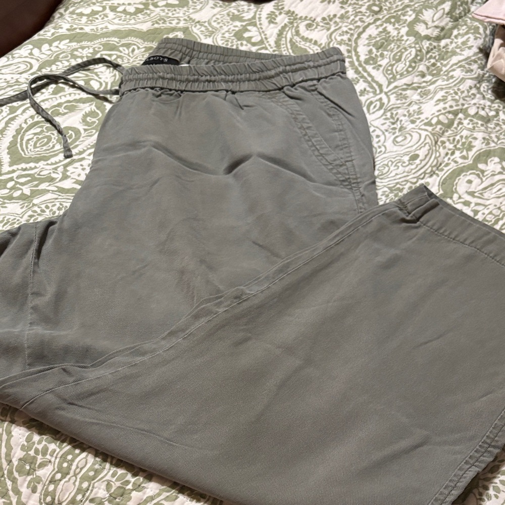 Talbots Women's Sage Green Ankle Pants - Picture 3 of 3
